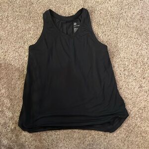 Black exercise tank